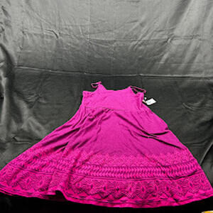 Old Navy GIRLS pink/purple spaghetti strap dress
